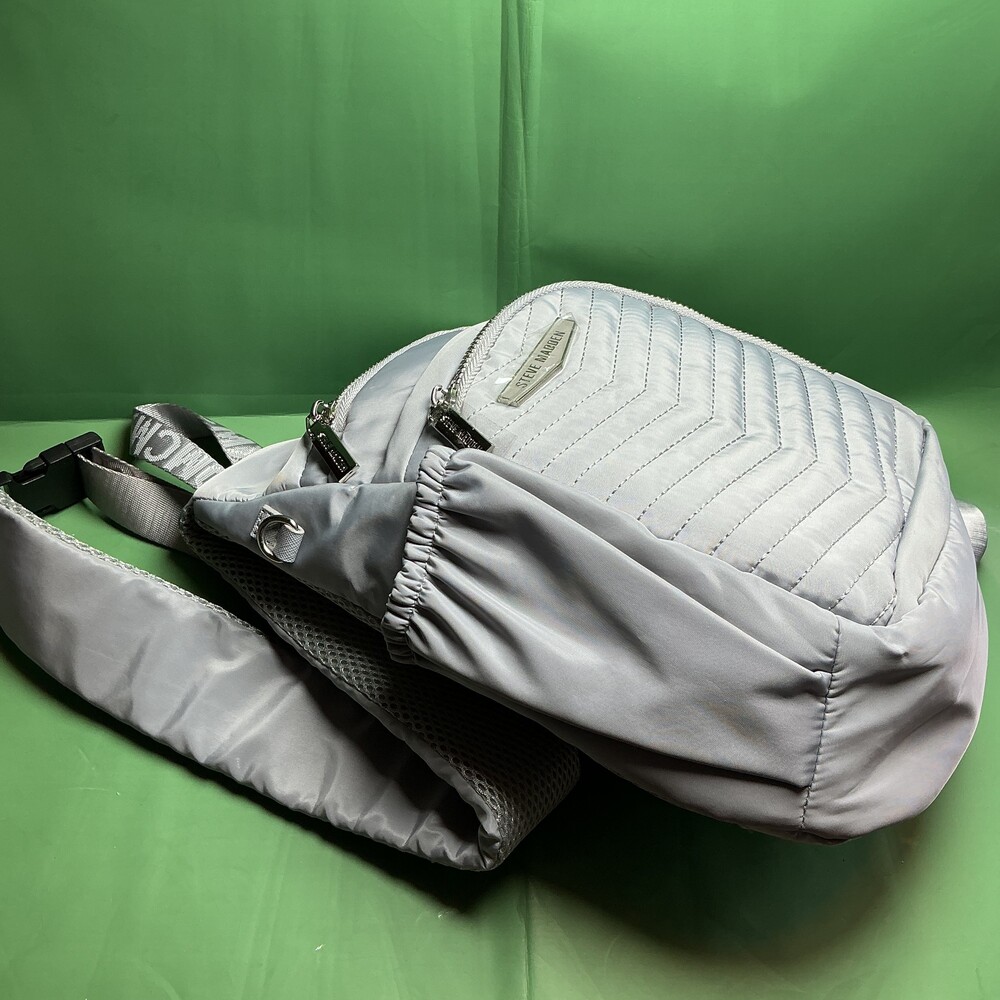 ★ Steve Madden Gray Quilted Sling Backpack Crossbody Bag